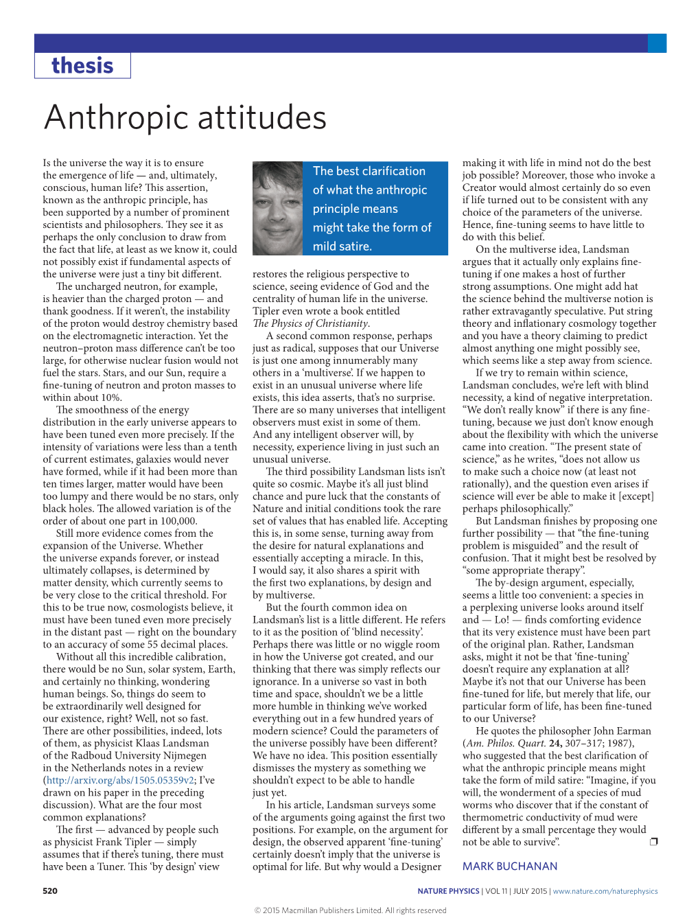 Anthropic Attitudes