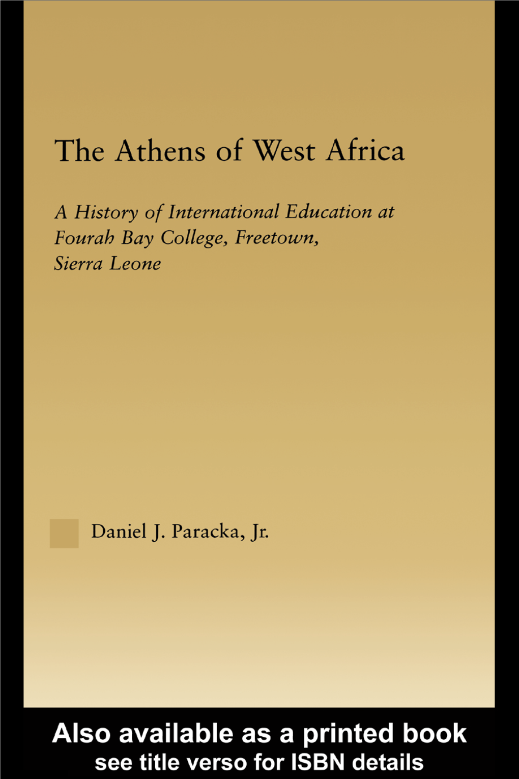 The Athens of West Africa