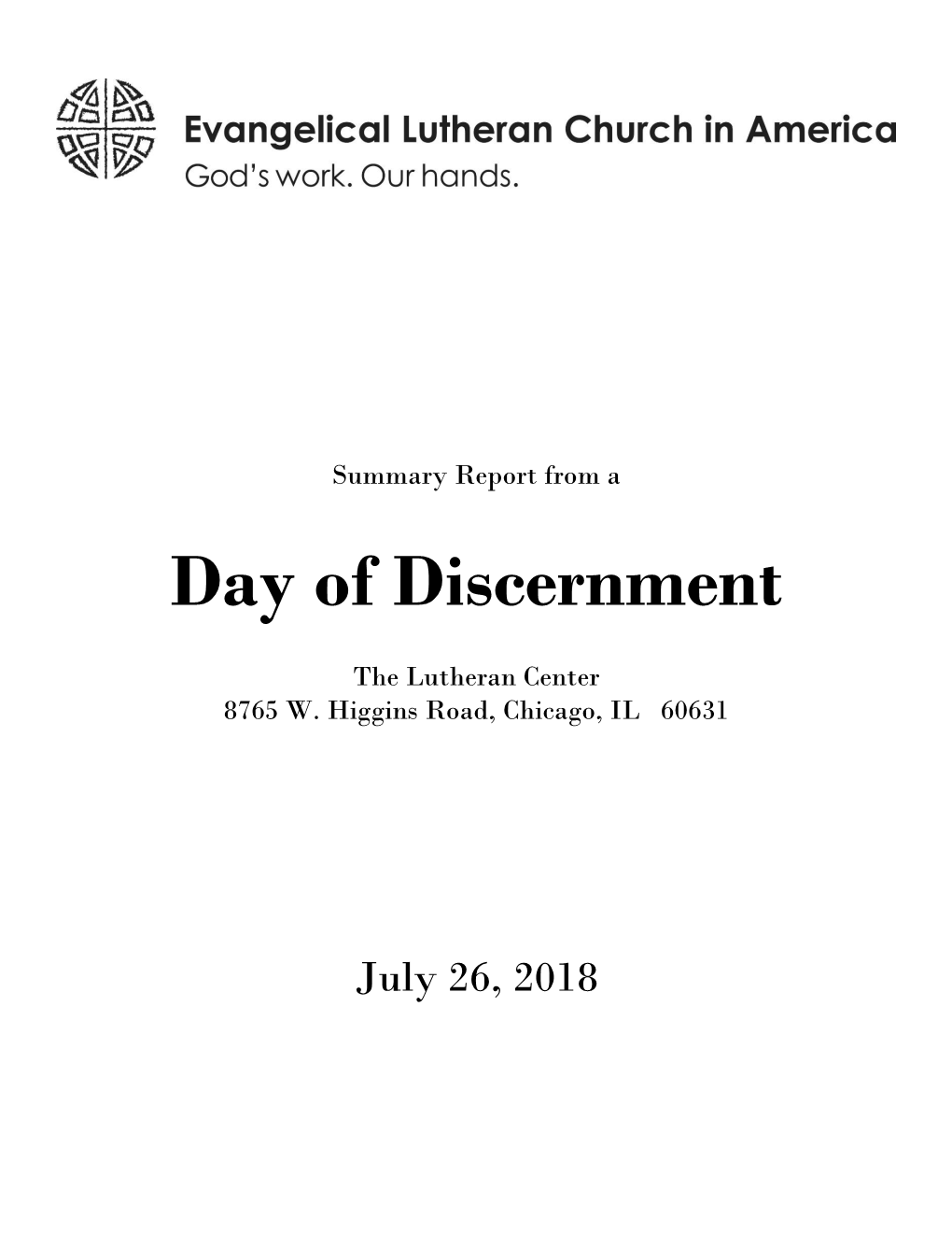 Day of Discernment