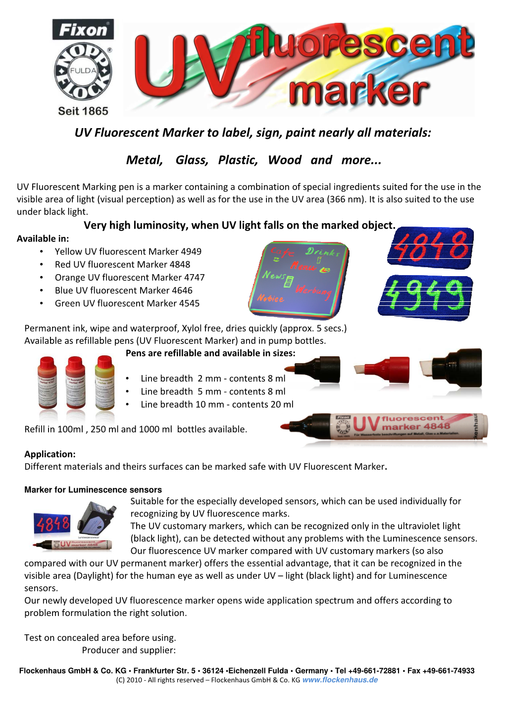 UV Fluorescent Marker.Pdf