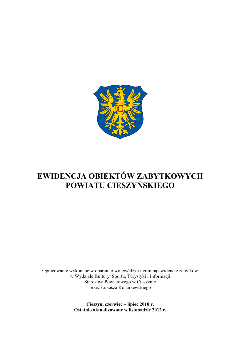 Ewidencja Obiektów Zabytkowych Powiatu Cieszyńskiego