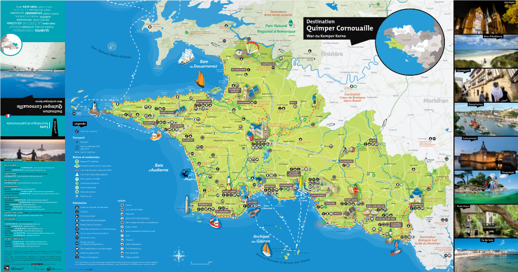 Carte Touristique Destination Quimper Cornouaille