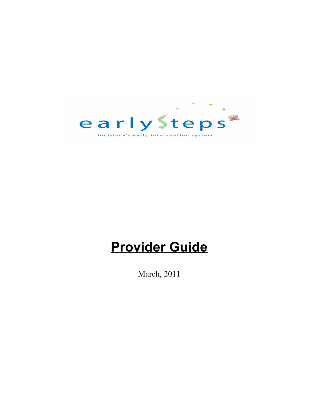 Provider Guide