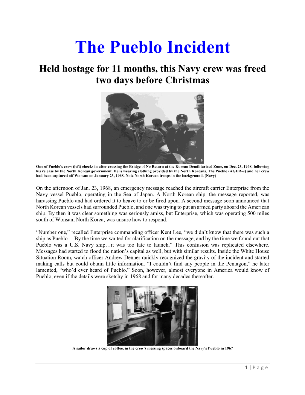 The Pueblo Incident