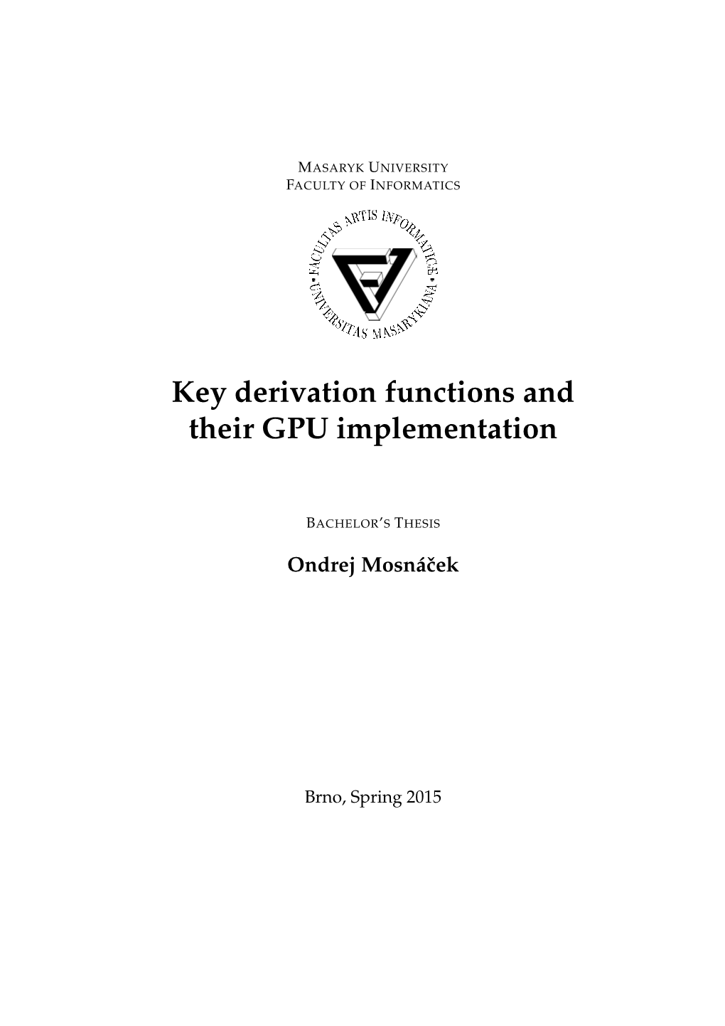 Key Derivation Functions and Their GPU Implementation