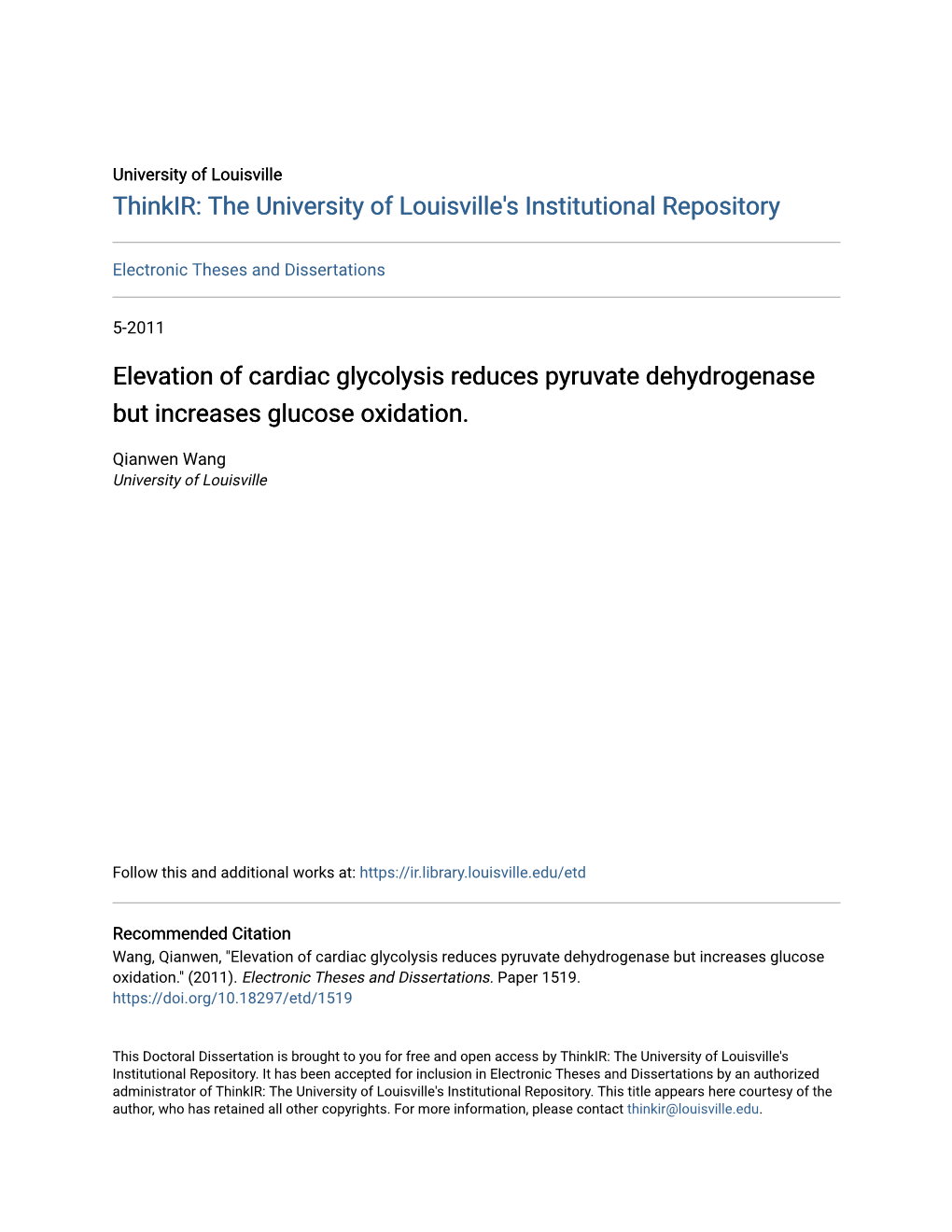 Elevation of Cardiac Glycolysis Reduces Pyruvate Dehydrogenase but Increases Glucose Oxidation