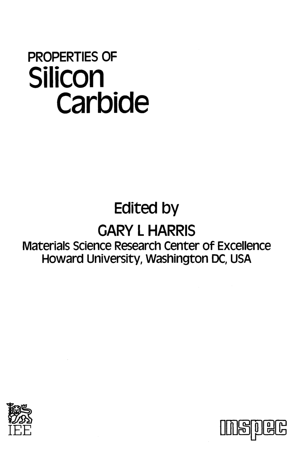 PROPERTIES of Silicon Carbide