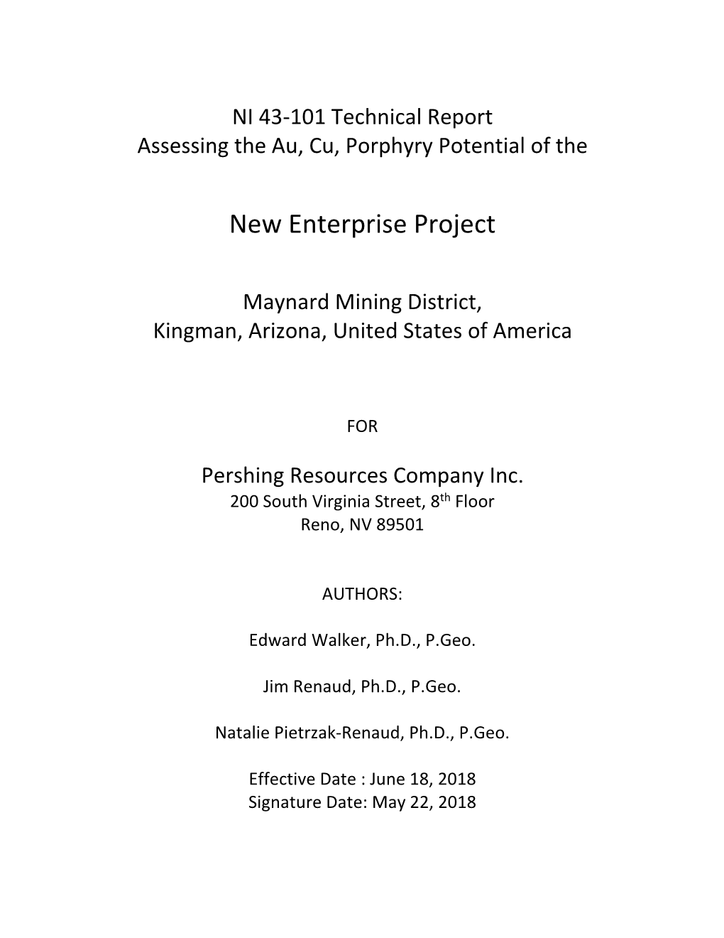 New Enterprise Project