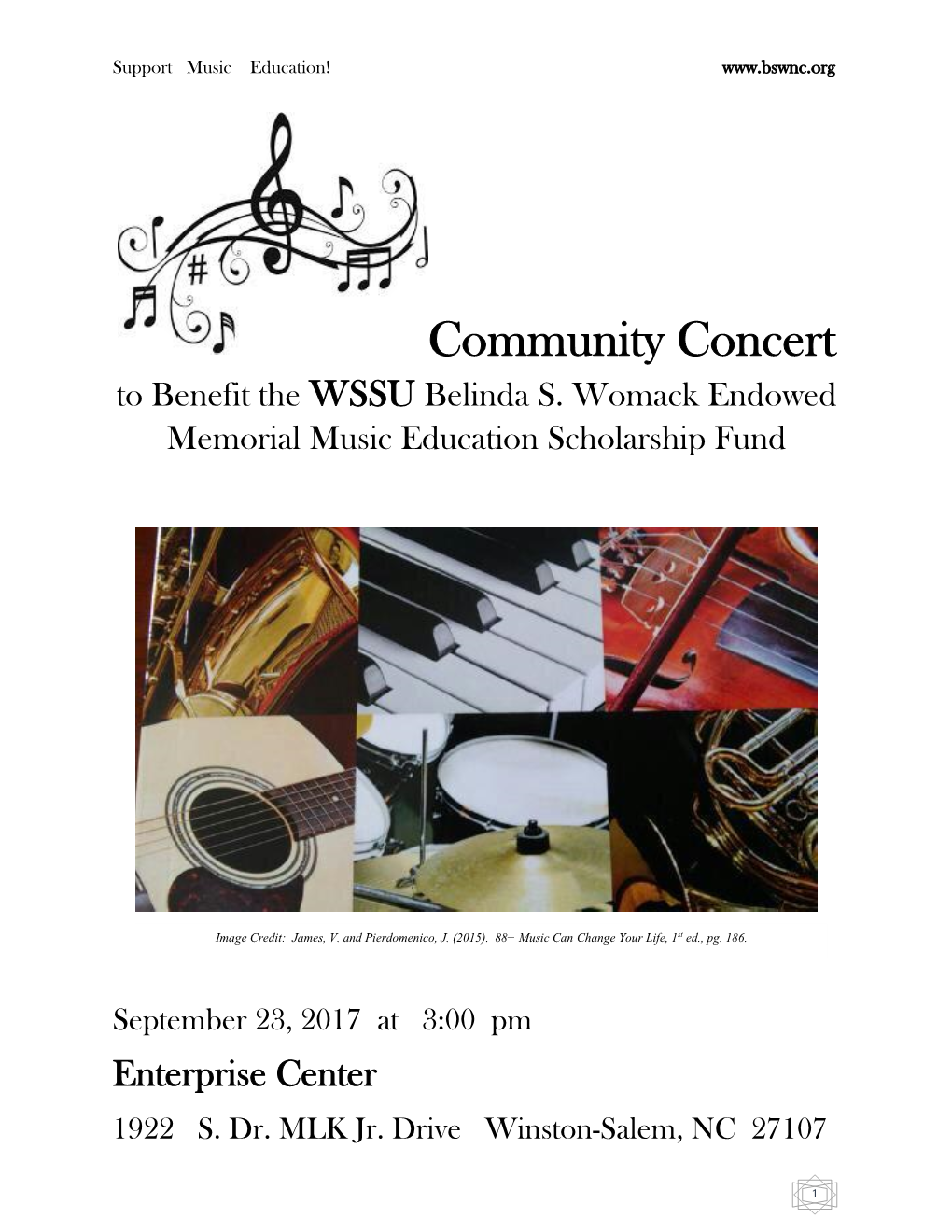 Community Concert to Benefit the WSSU Belinda S