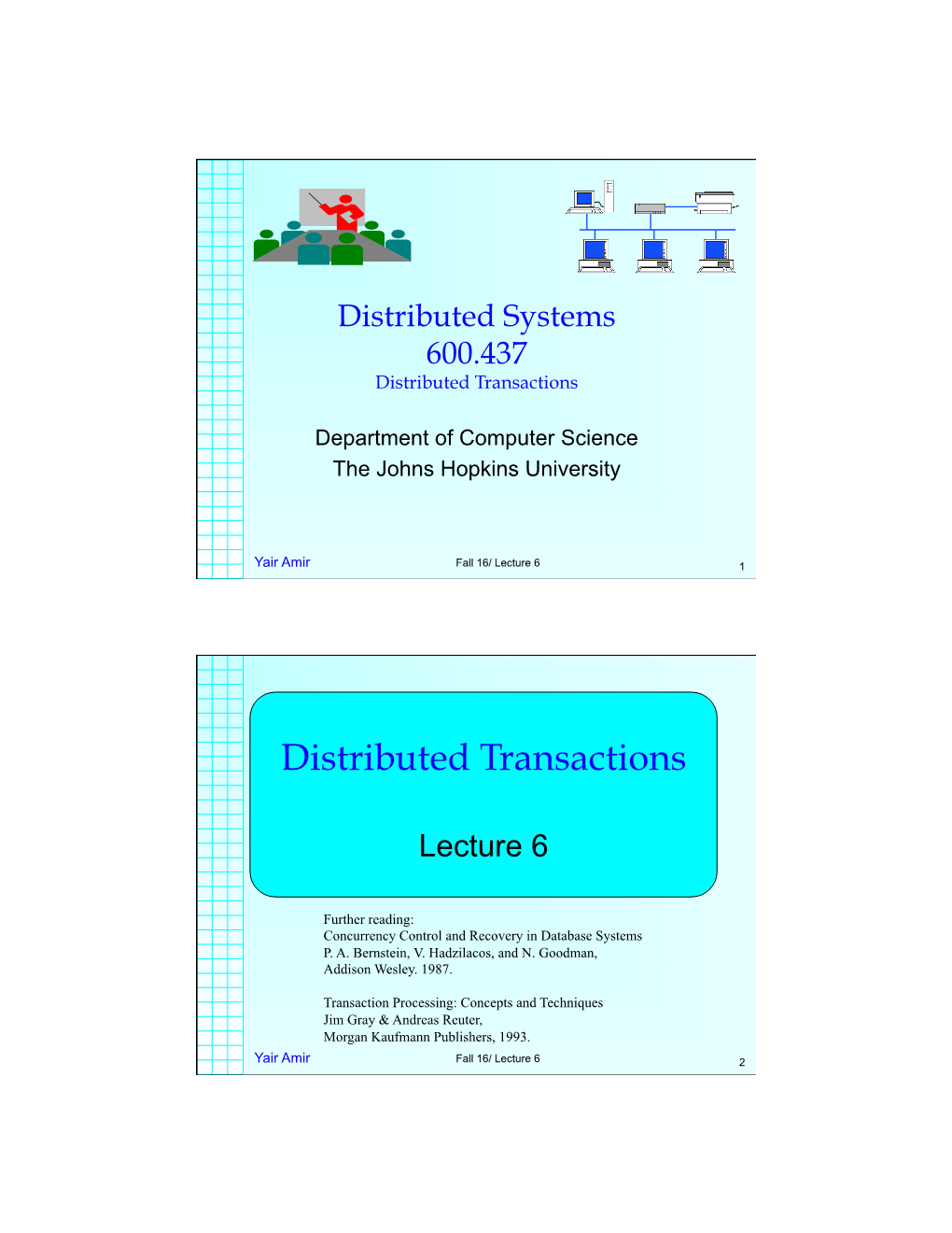 Distributed Transactions