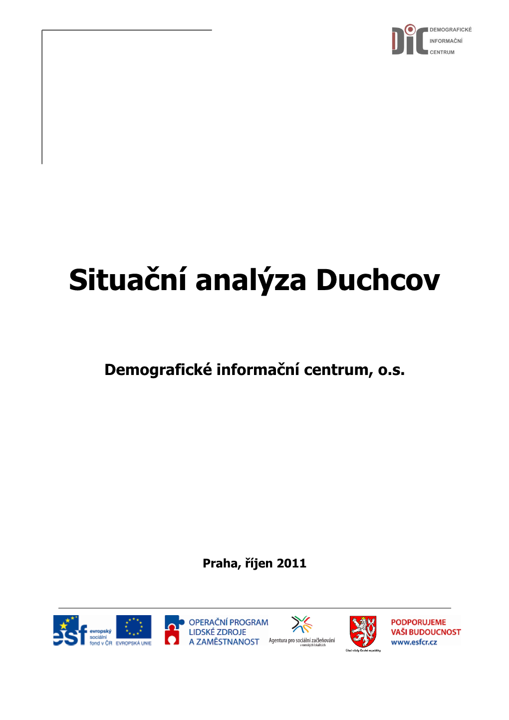 Situační Analýza – Duchcov – 2011