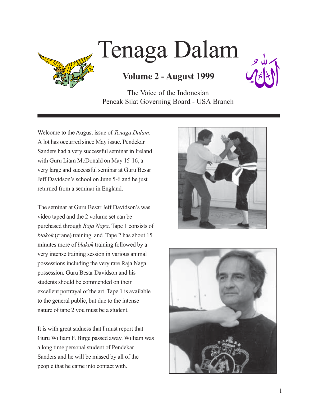 Tenaga Dalam Volume 2 - August 1999