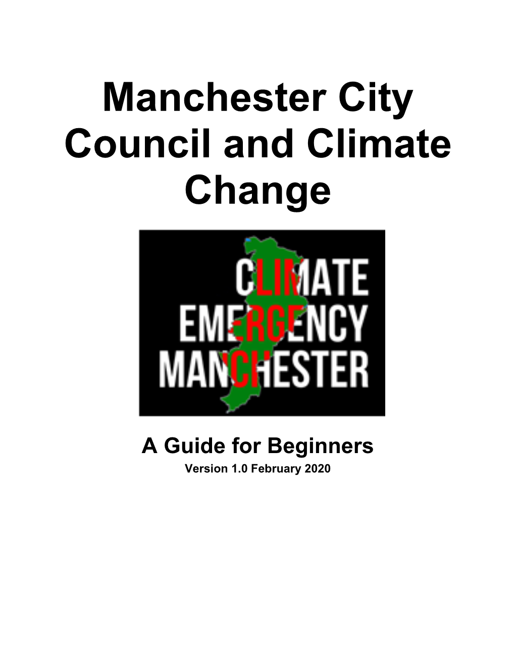Manchester City Council and Climate Change