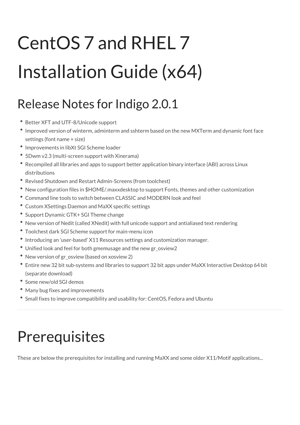 Centos 7 and RHEL 7 Installation Guide (X64)