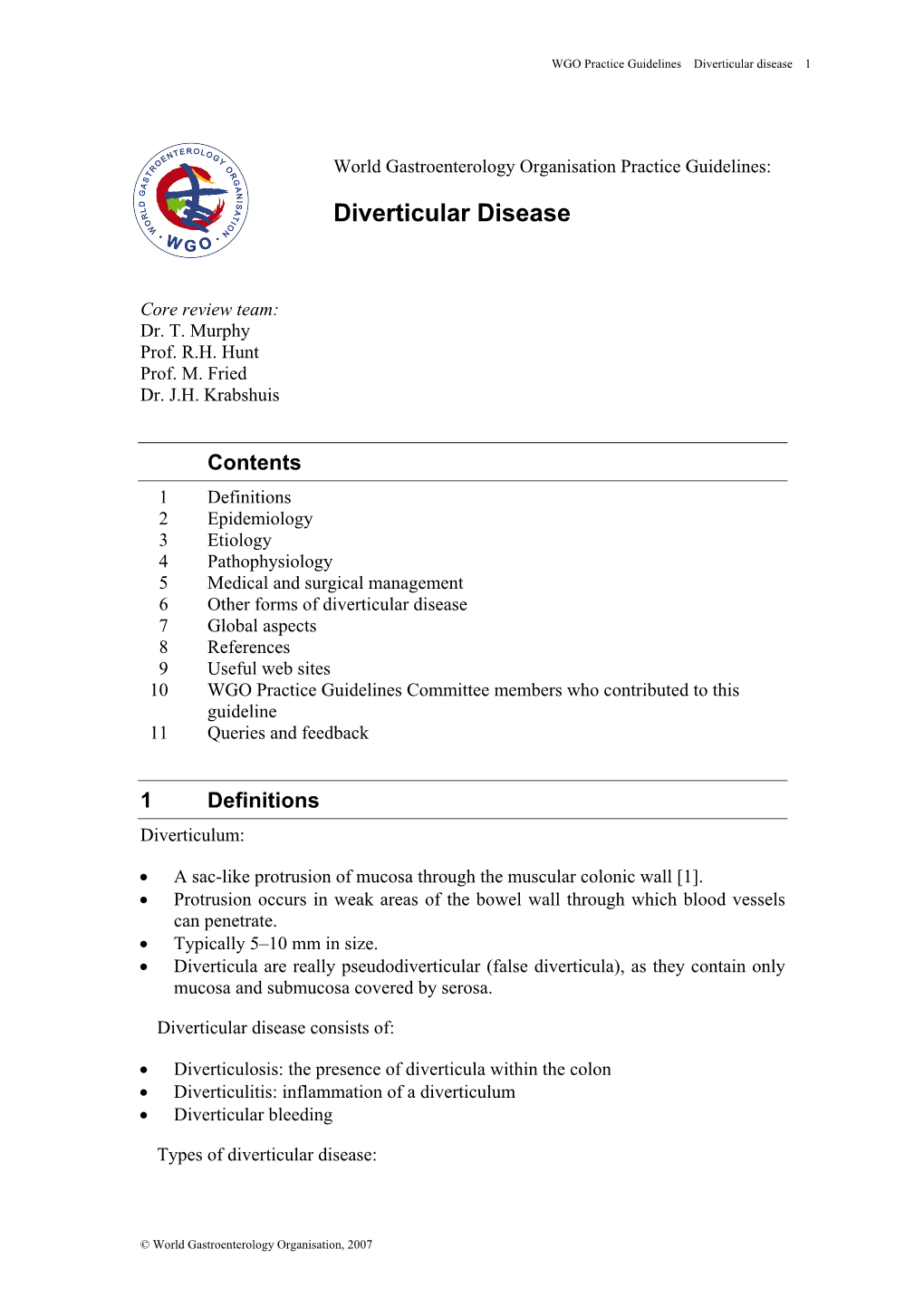 Diverticular Disease 1