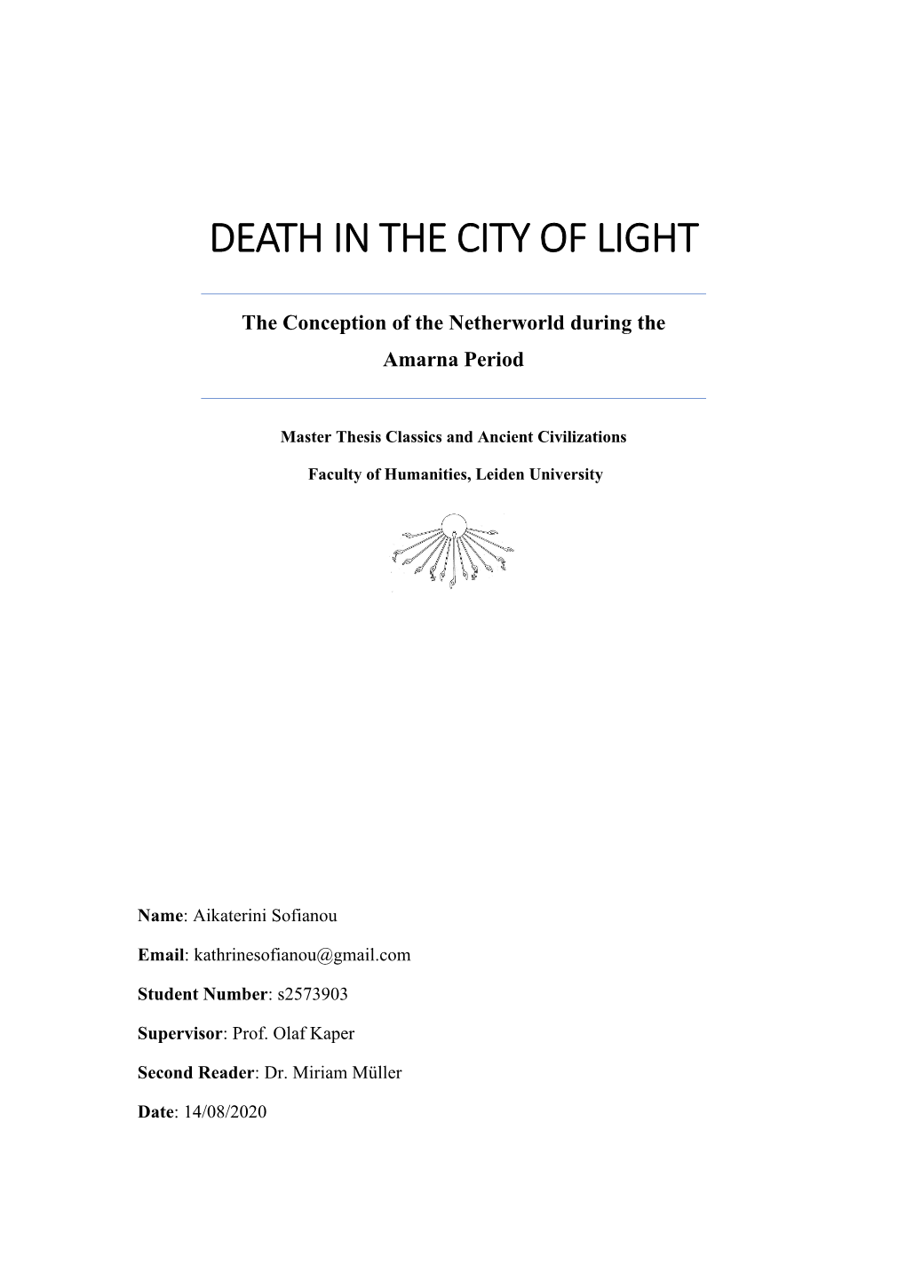 Death in the City of Light