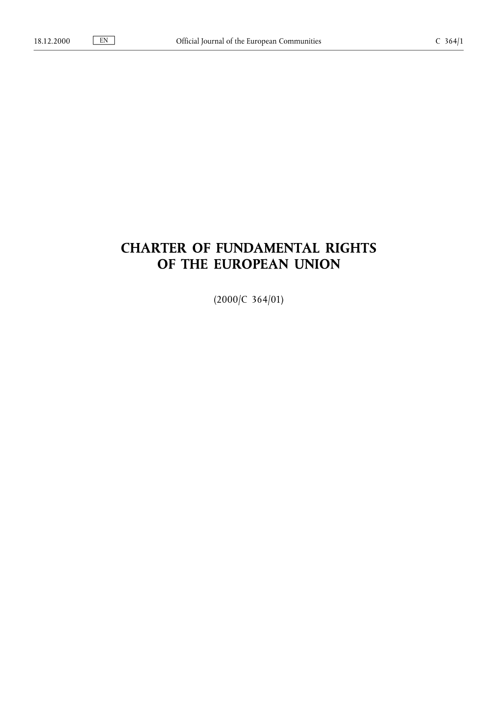 Charter of Fundamental Rights of the European Union