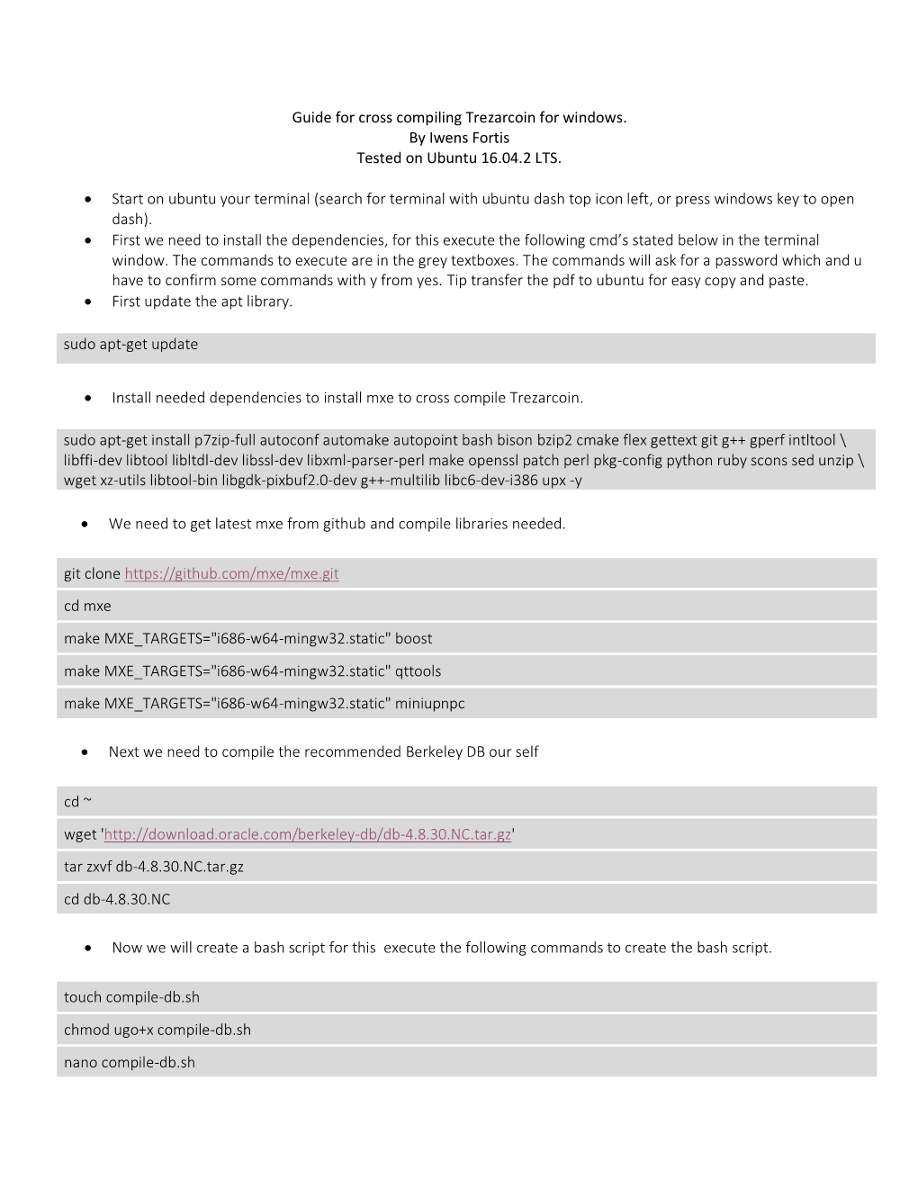 Windows X32 Cross Compile Guide