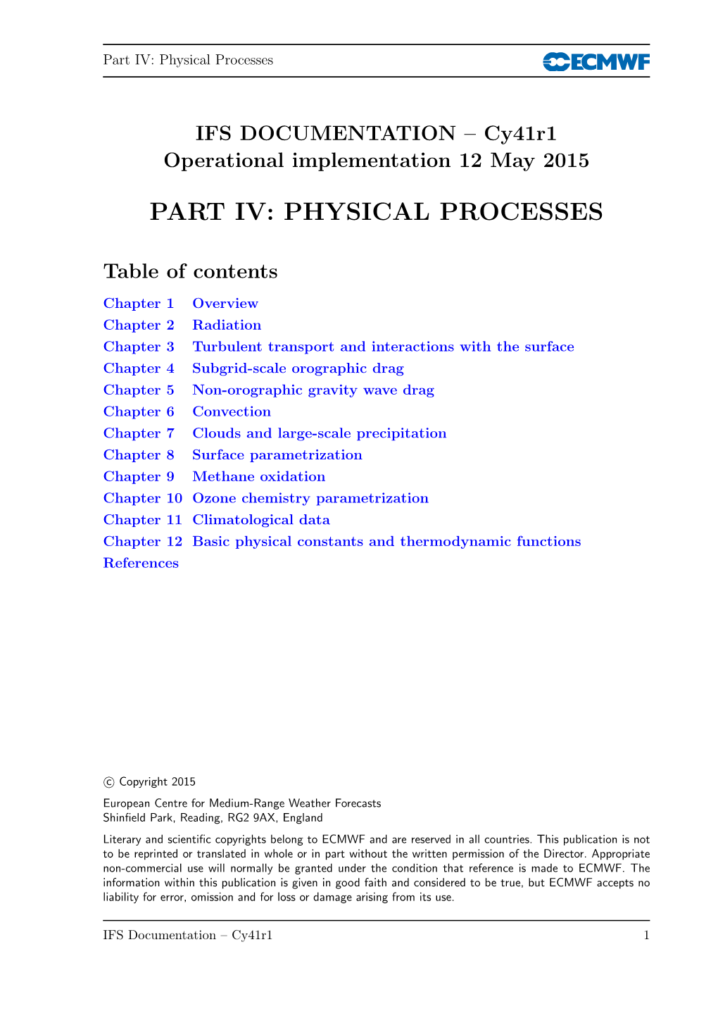 Physical Processes