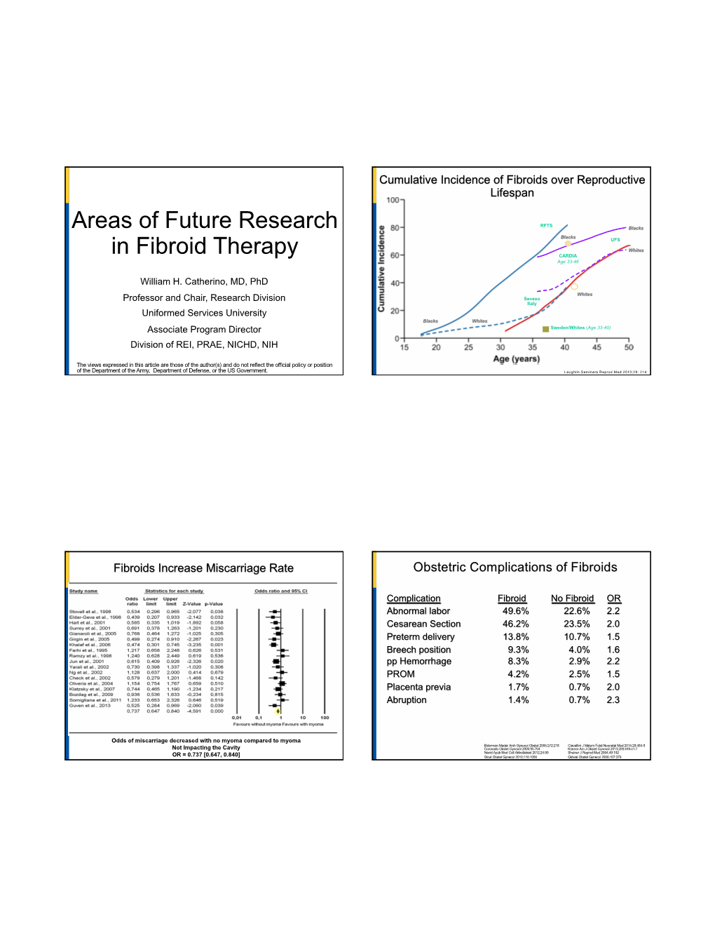 Areas of Future Research in Fibroid Therapy