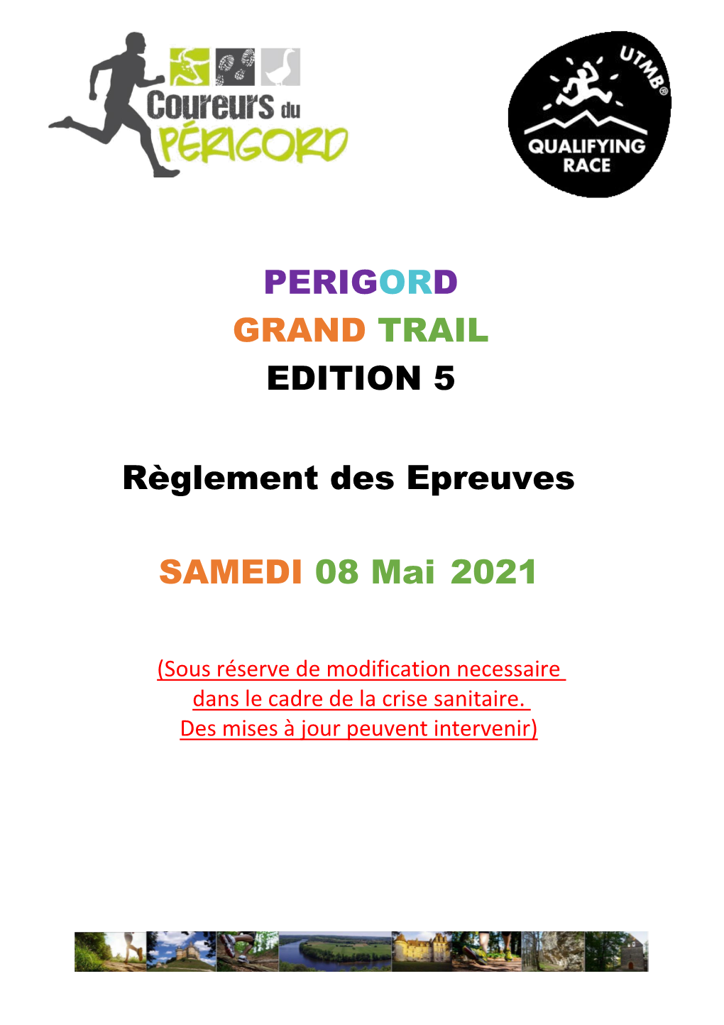 EDITION 5 Règlement Des Epreuves