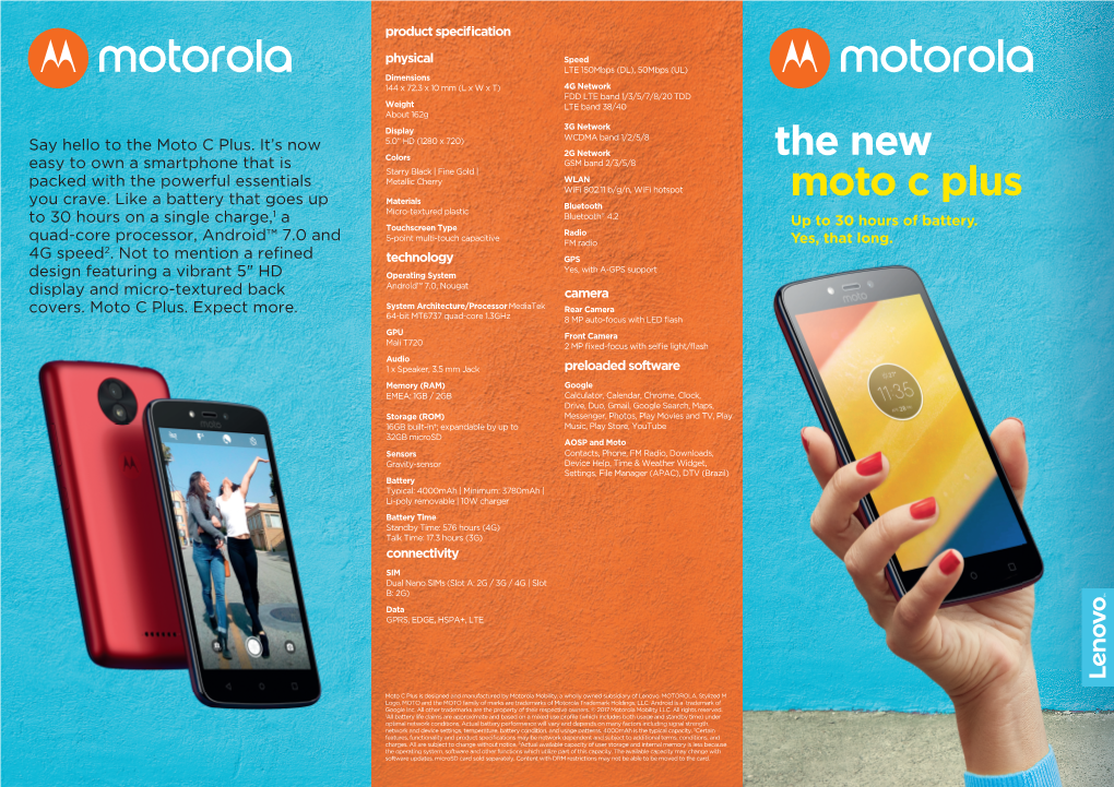 The New Moto C Plus