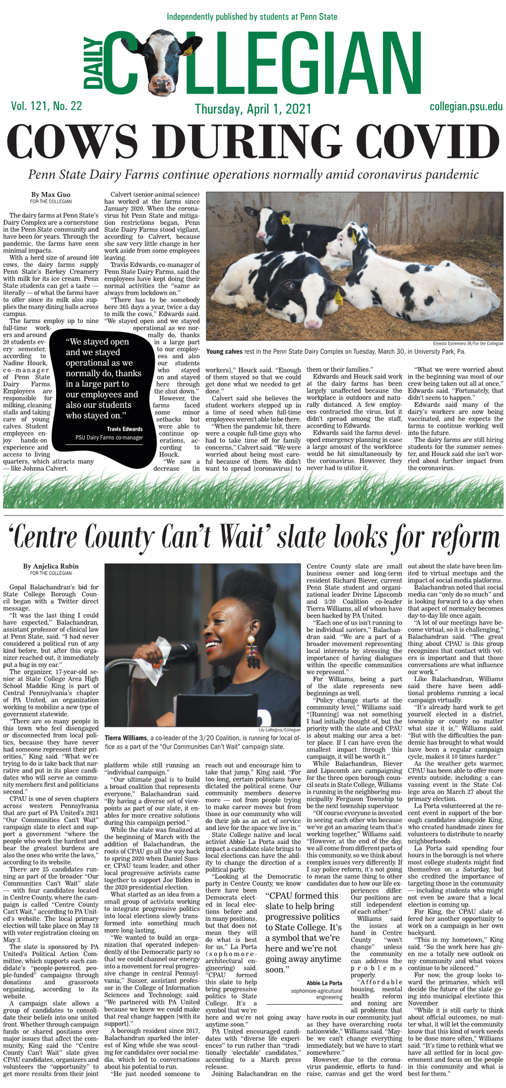 'Centre County Can't Wait' Slate Looks for Reform