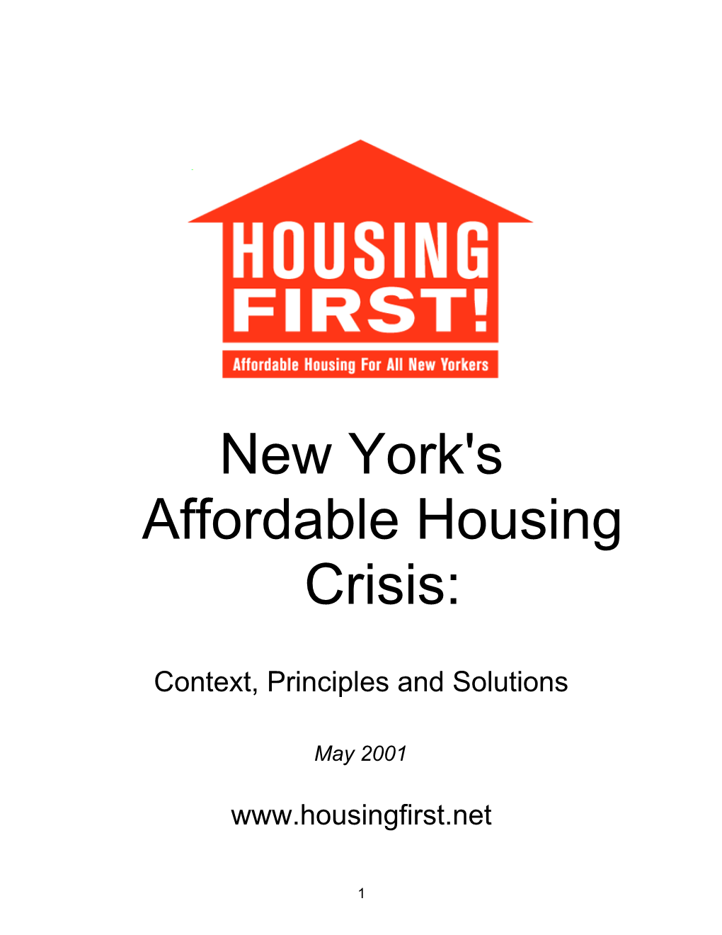 New York's Affordable Housing Crisis