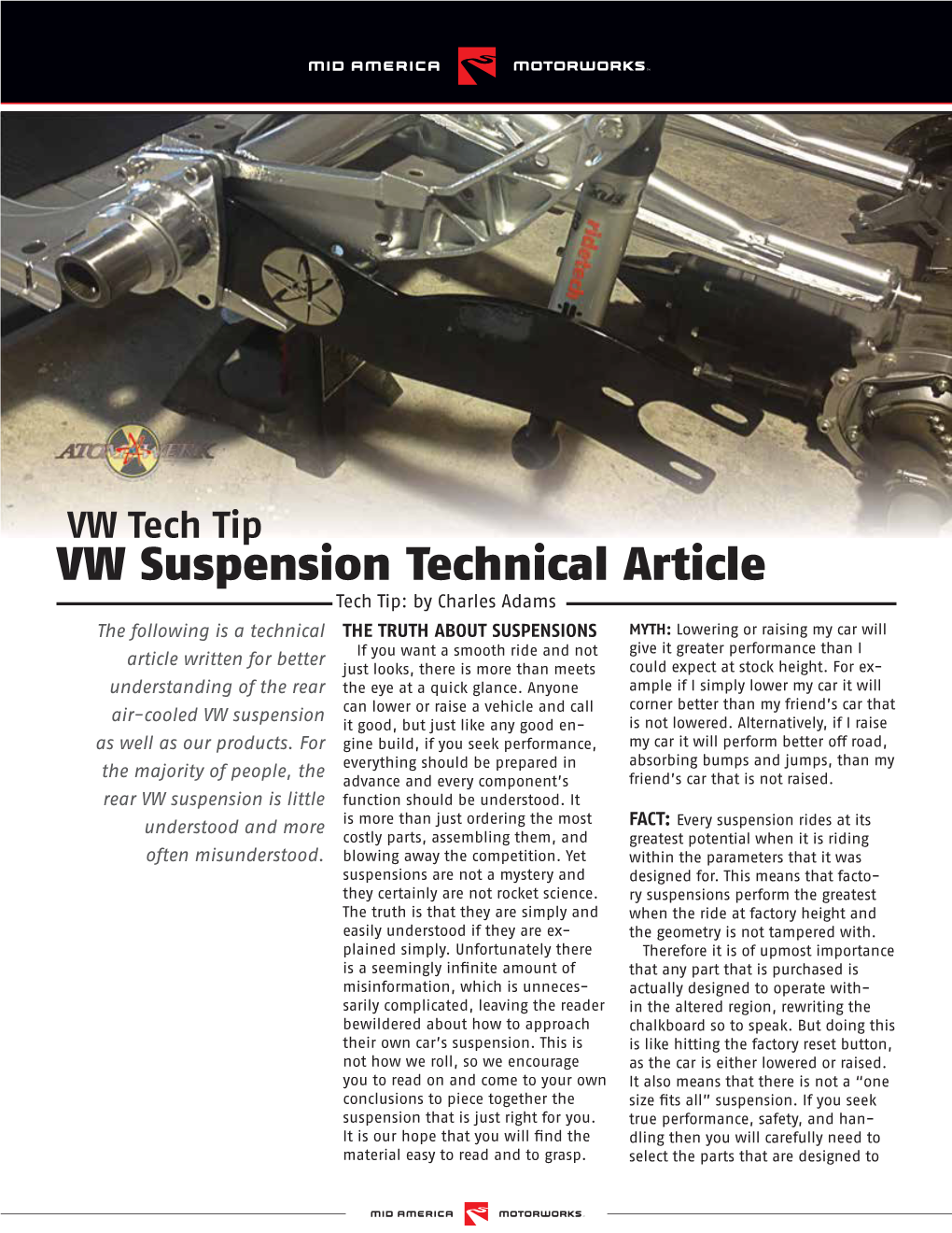 VW Suspension Technical Article