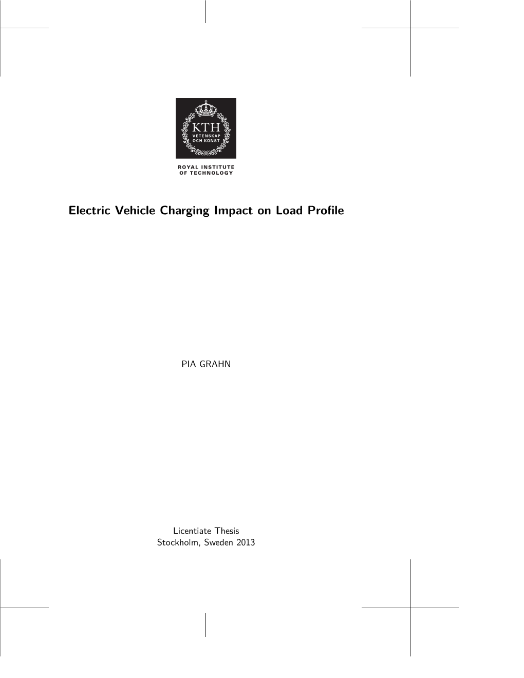 Electric Vehicle Charging Impact on Load Profile
