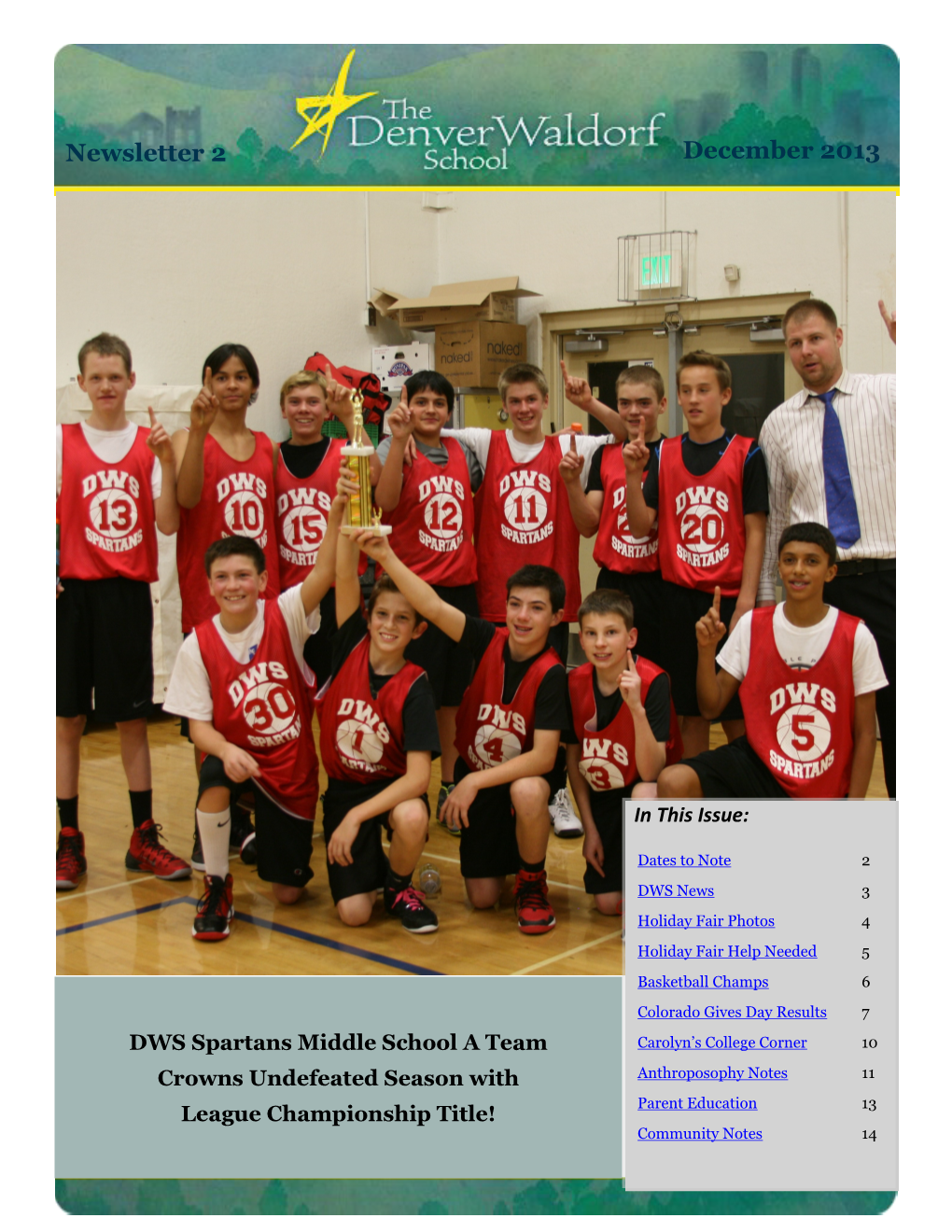 December 2013 Newsletter 2