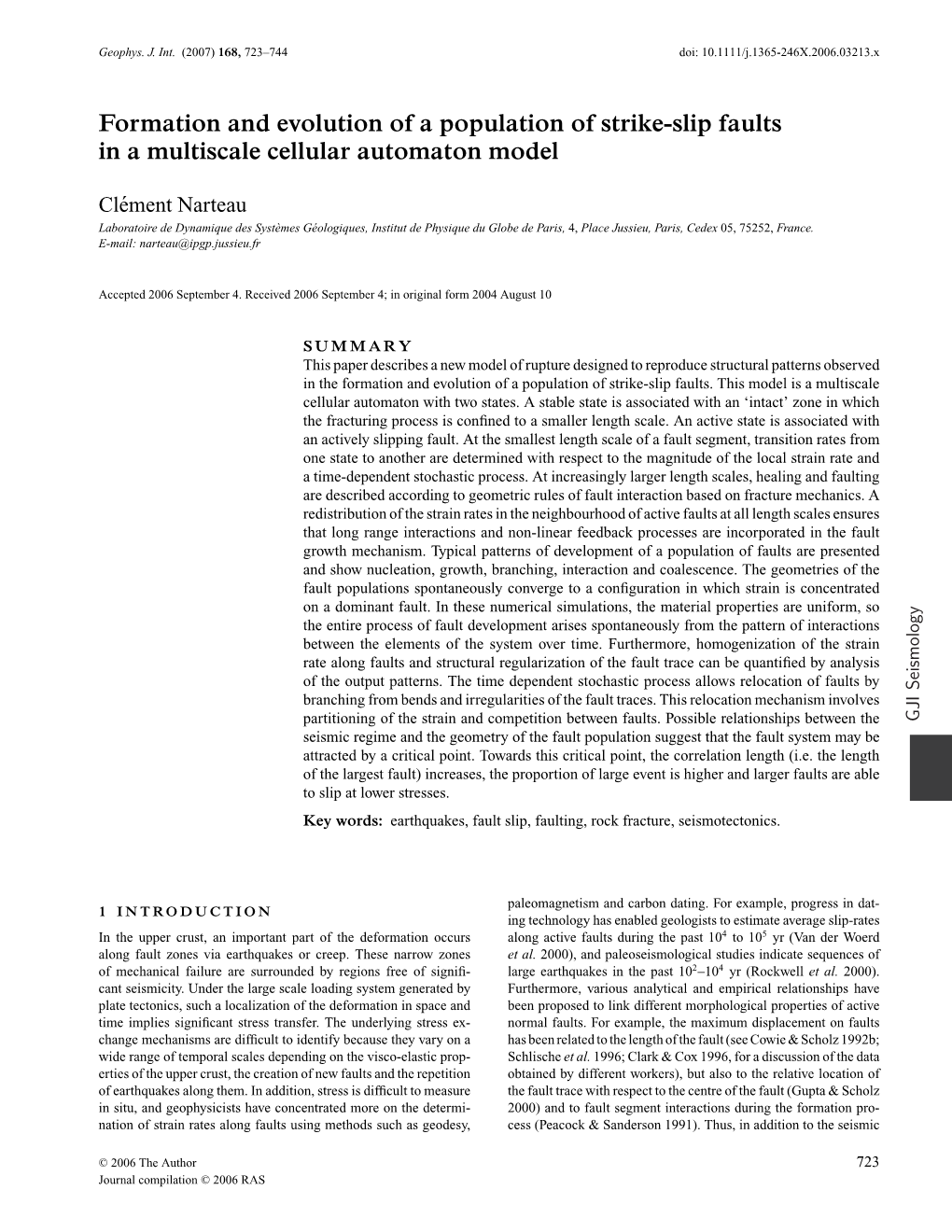 Formation and Evolution of a Population of Strike-Slip Faults in a Multiscale Cellular Automaton Model