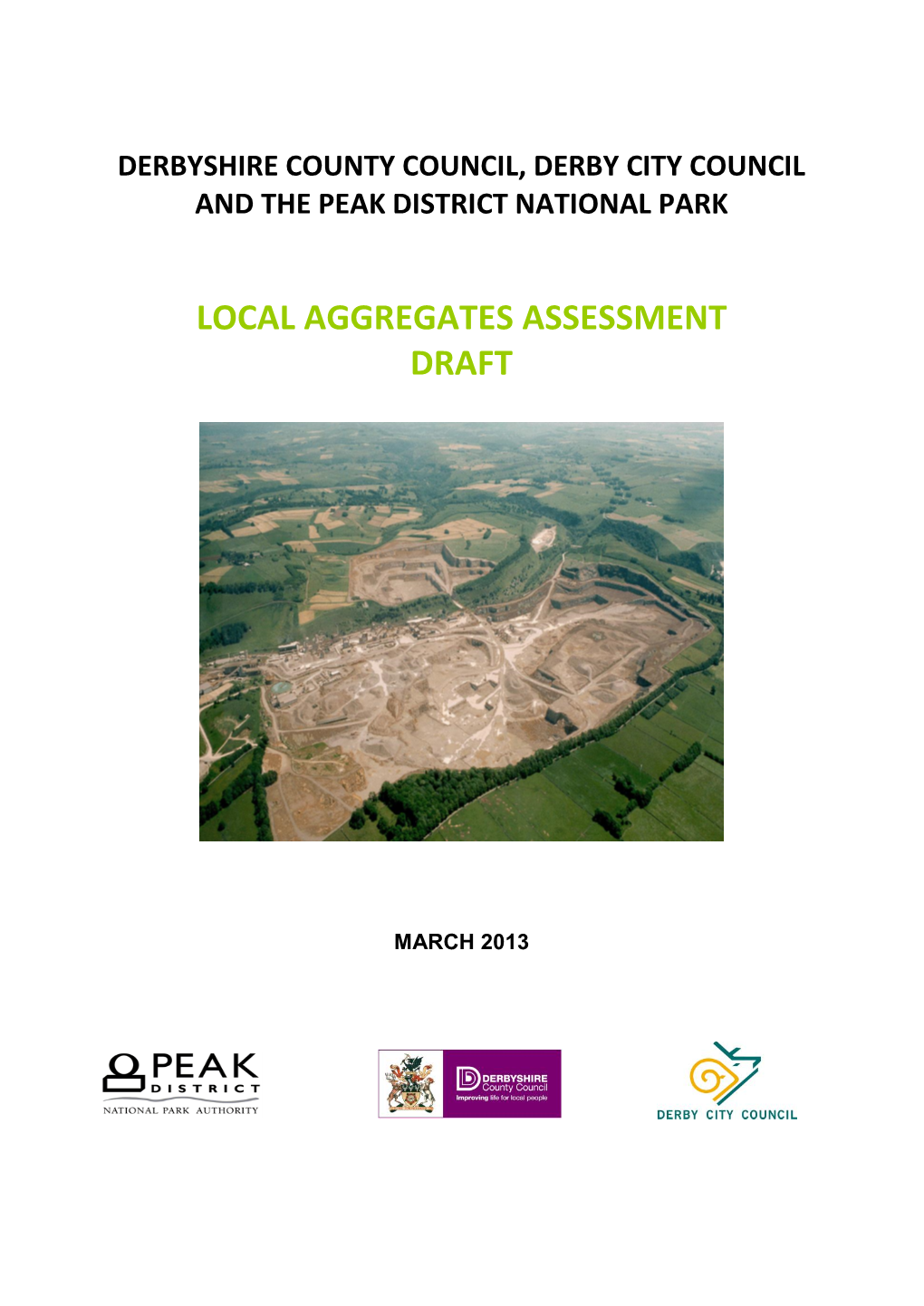 Derbyshire and Derby Minerals Plan