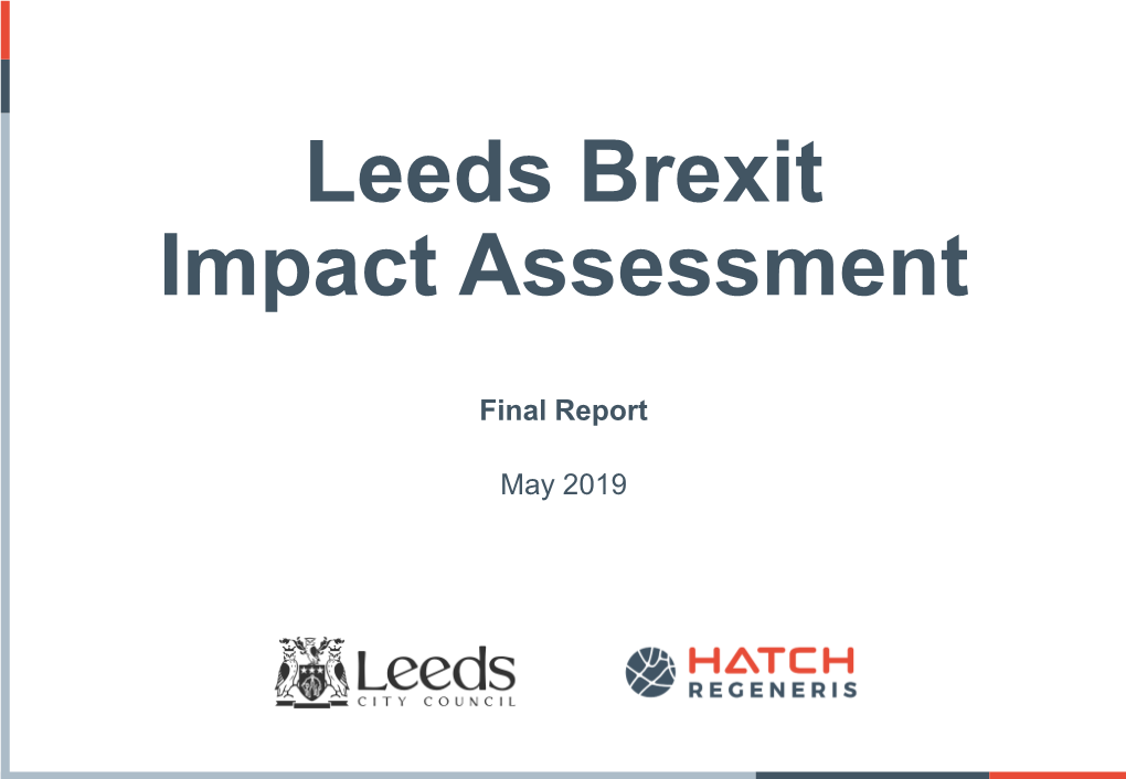 Leeds Brexit Impact Assessment , Item 29. PDF 4 MB