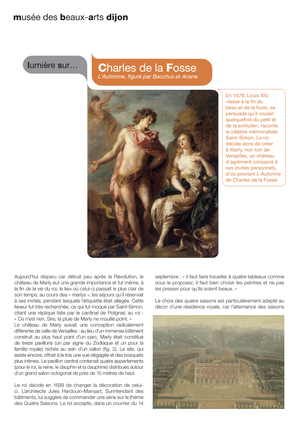Charles De La Fosse, L'automne, Figuré Par Bacchus Et Ariane