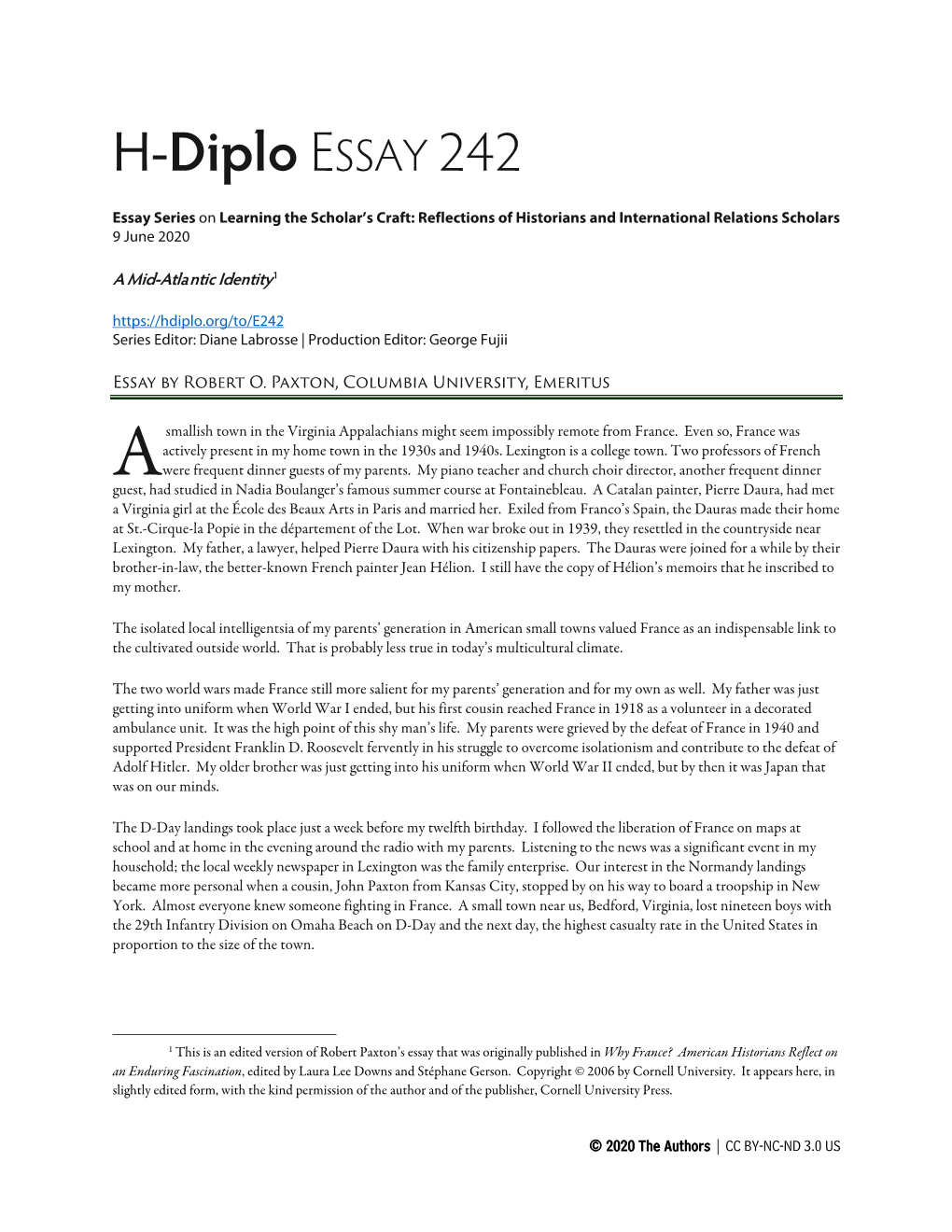 H-Diplo ESSAY 242
