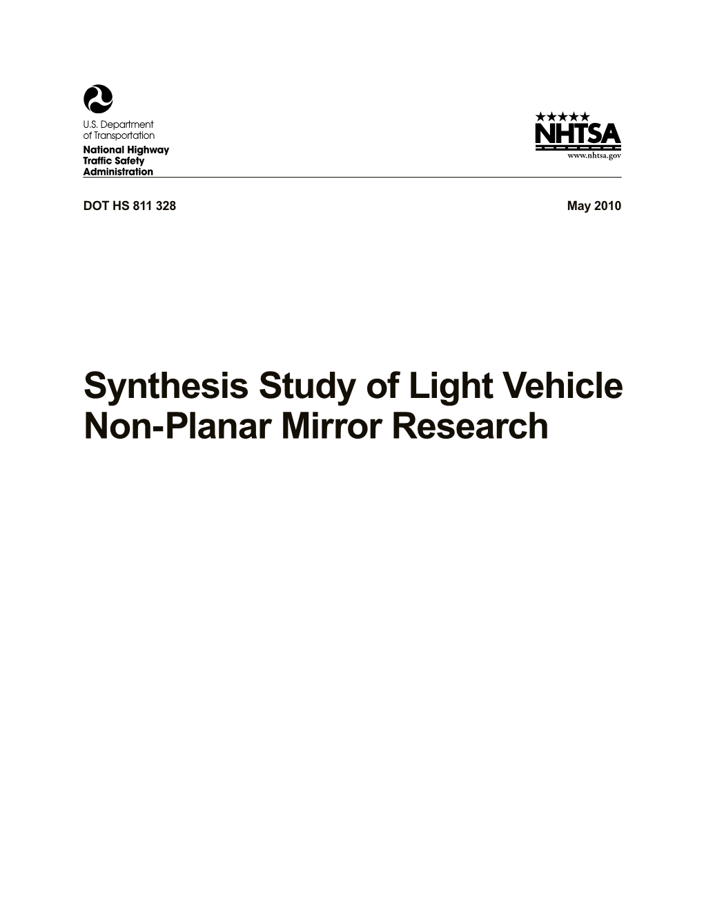 Synthesis Study of Light Vehicle Non-Planar Mirror Research
