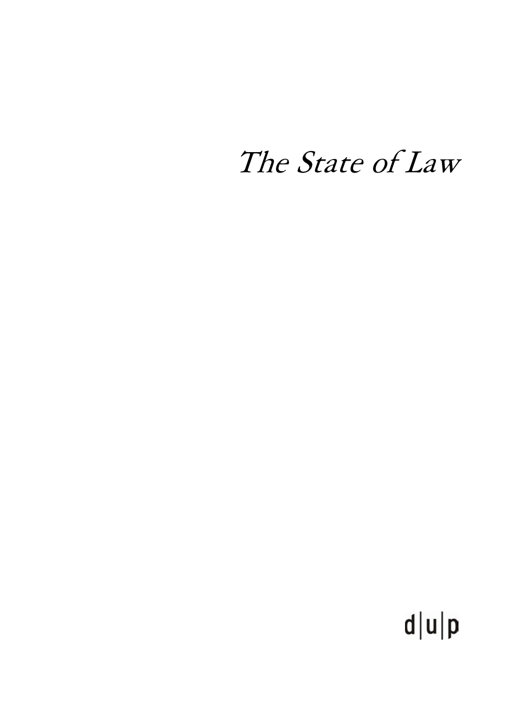 The State of Law