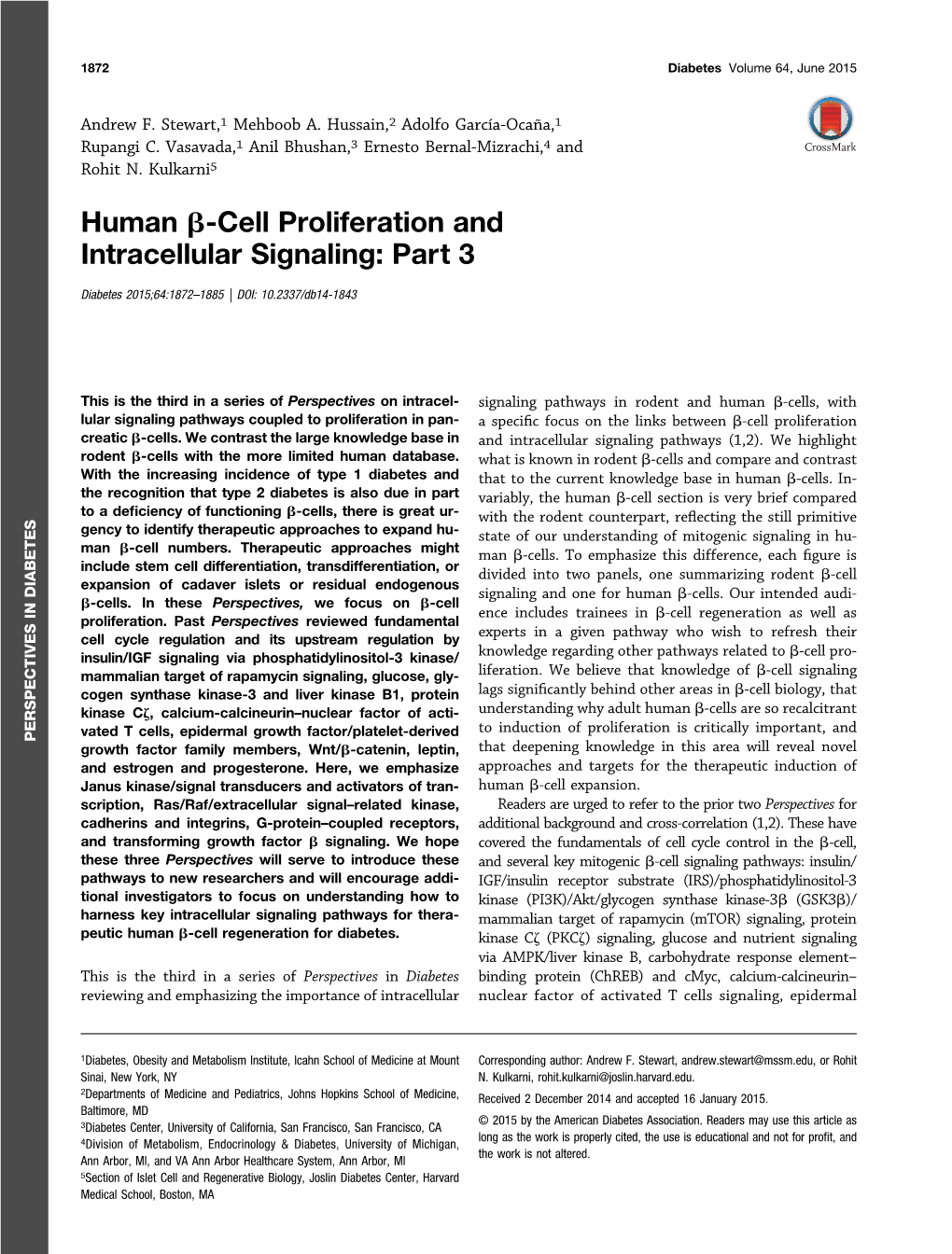 Human B-Cell Proliferation and Intracellular Signaling: Part 3