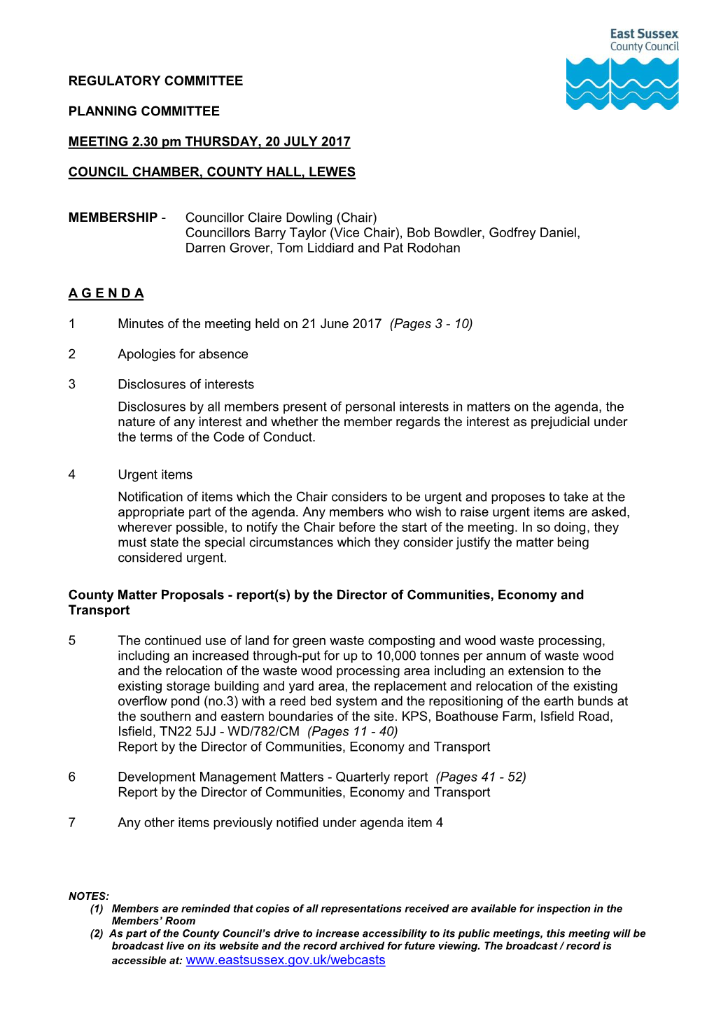 (Public Pack)Agenda Document for Planning Committee, 20/07/2017 14:30