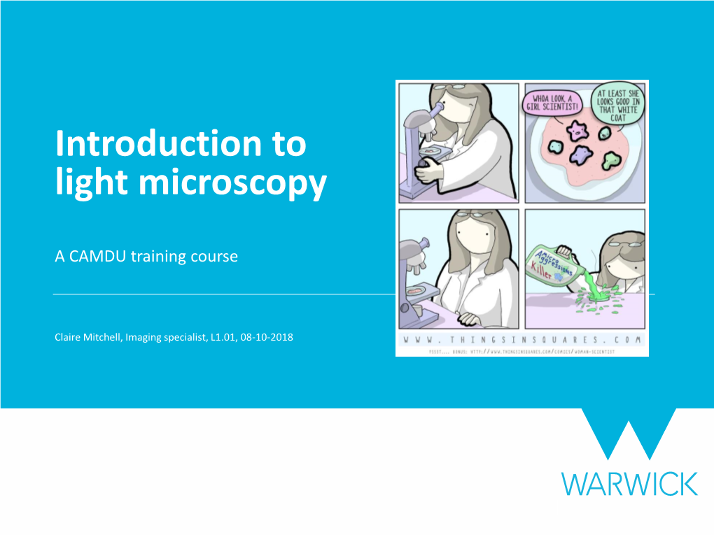 Introduction to Light Microscopy