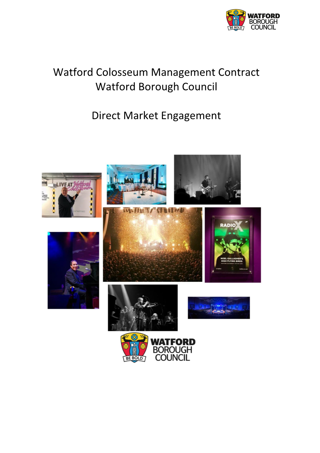 Watford Colosseum Management Contract Watford Borough Council