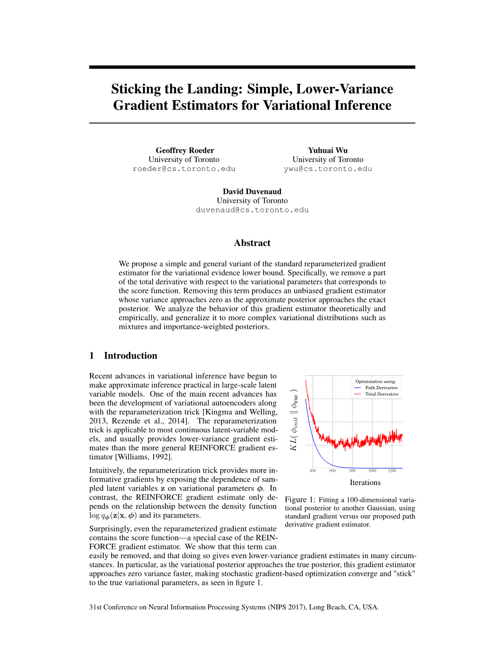 Simple, Lower-Variance Gradient Estimators for Variational Inference