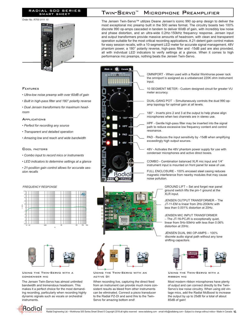 Twin-Servo™ Microphone Preamplifier