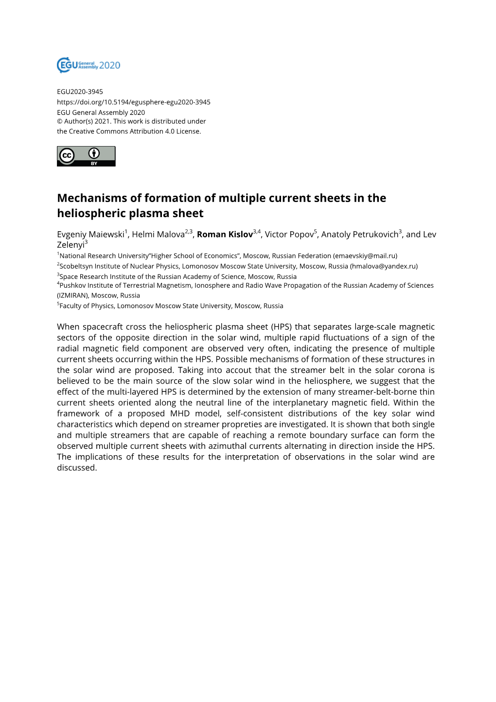 Mechanisms of Formation of Multiple Current Sheets in the Heliospheric Plasma Sheet