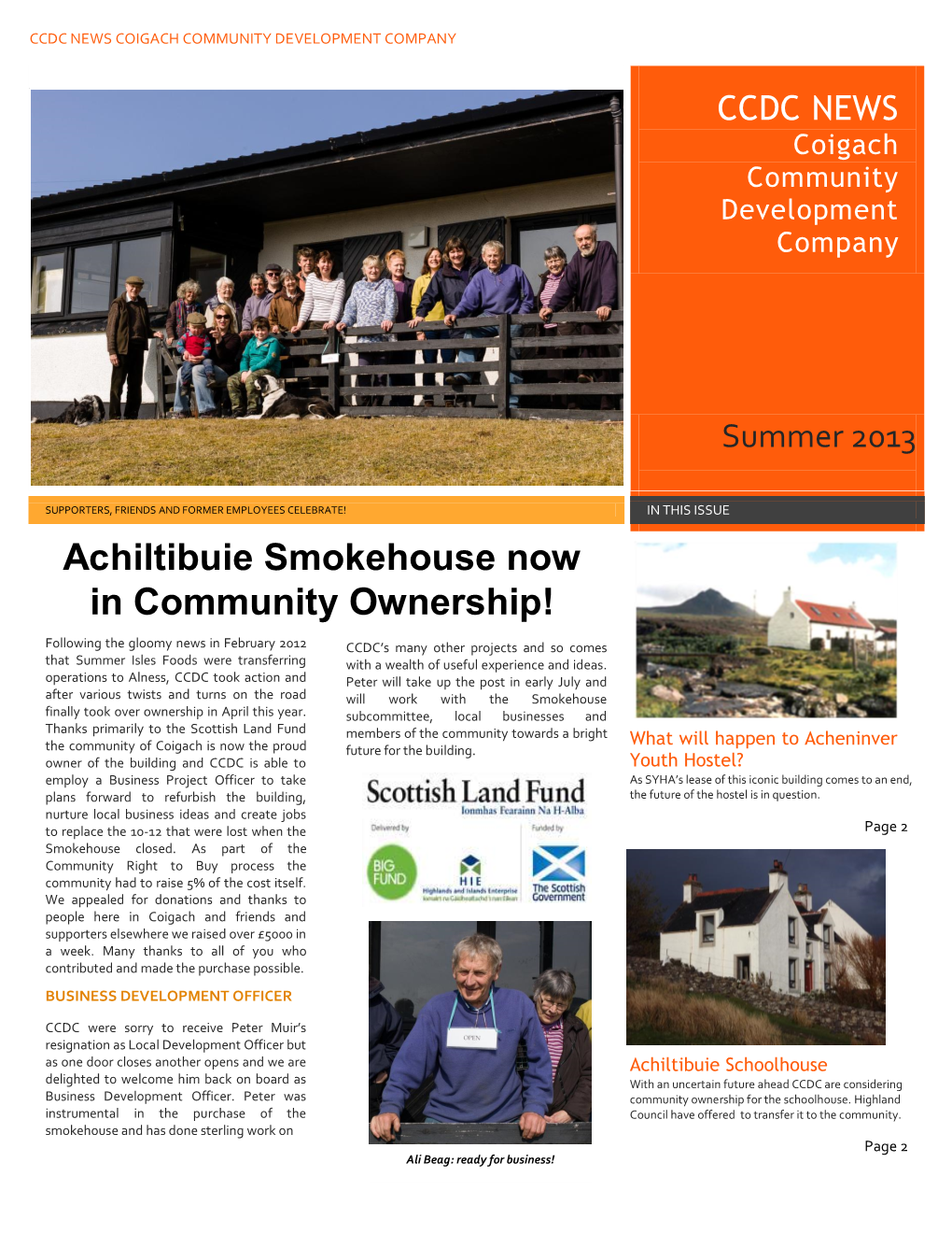 Achiltibuie Smokehouse Now in Community Ownership!