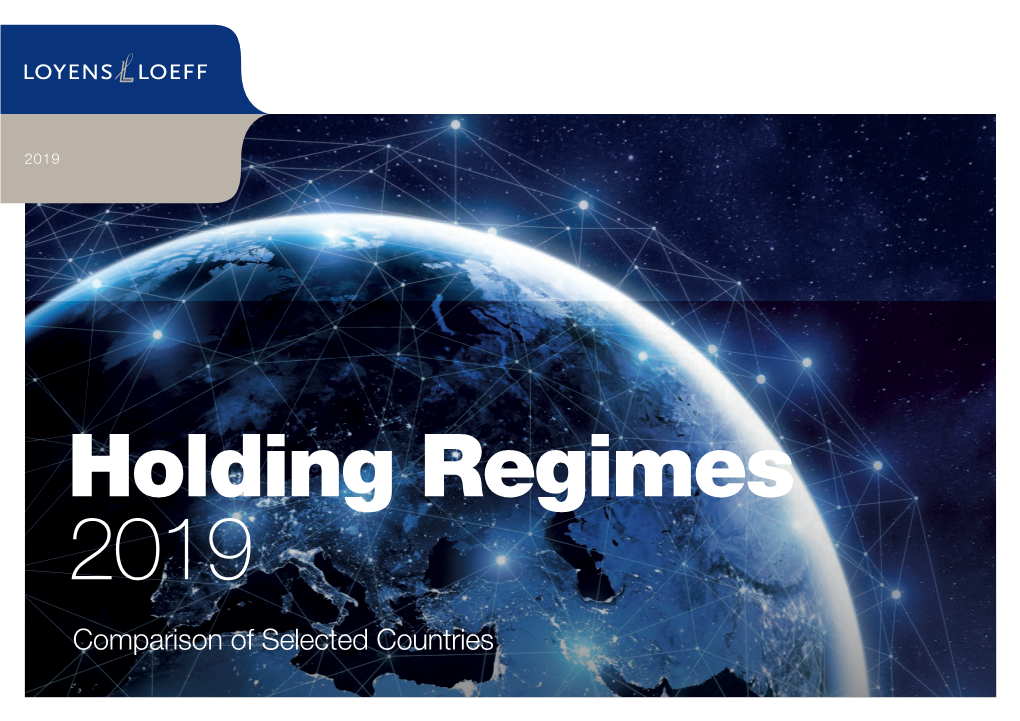 Comparison of Selected Countries © Loyens & Loeff N.V
