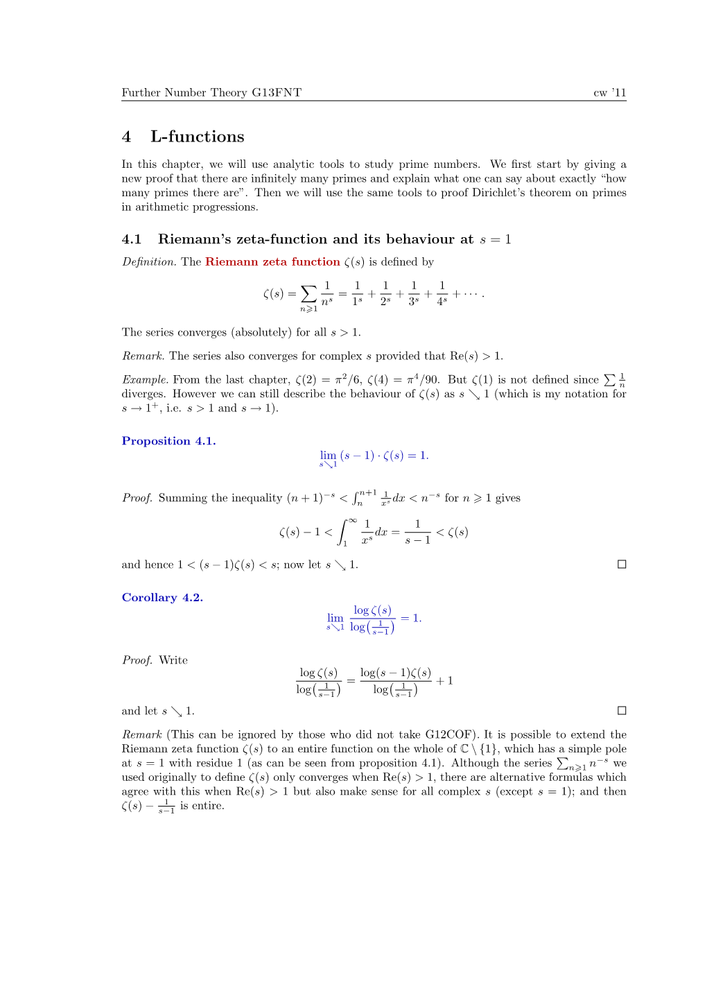 4 L-Functions