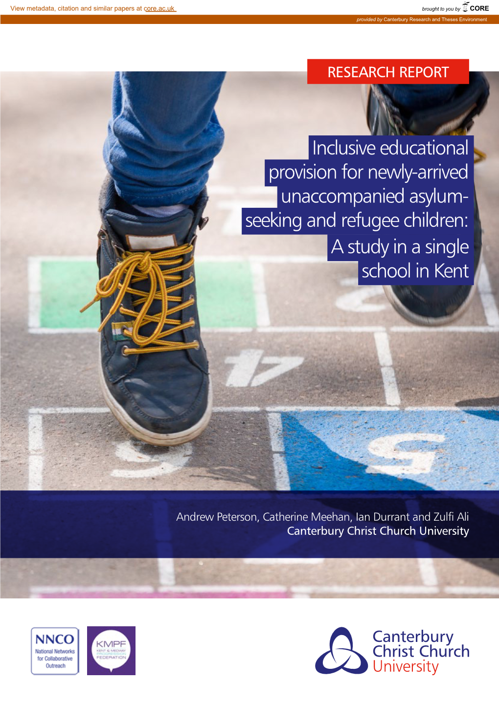 Seeking and Refugee Children: a Study in a Single School in Kent