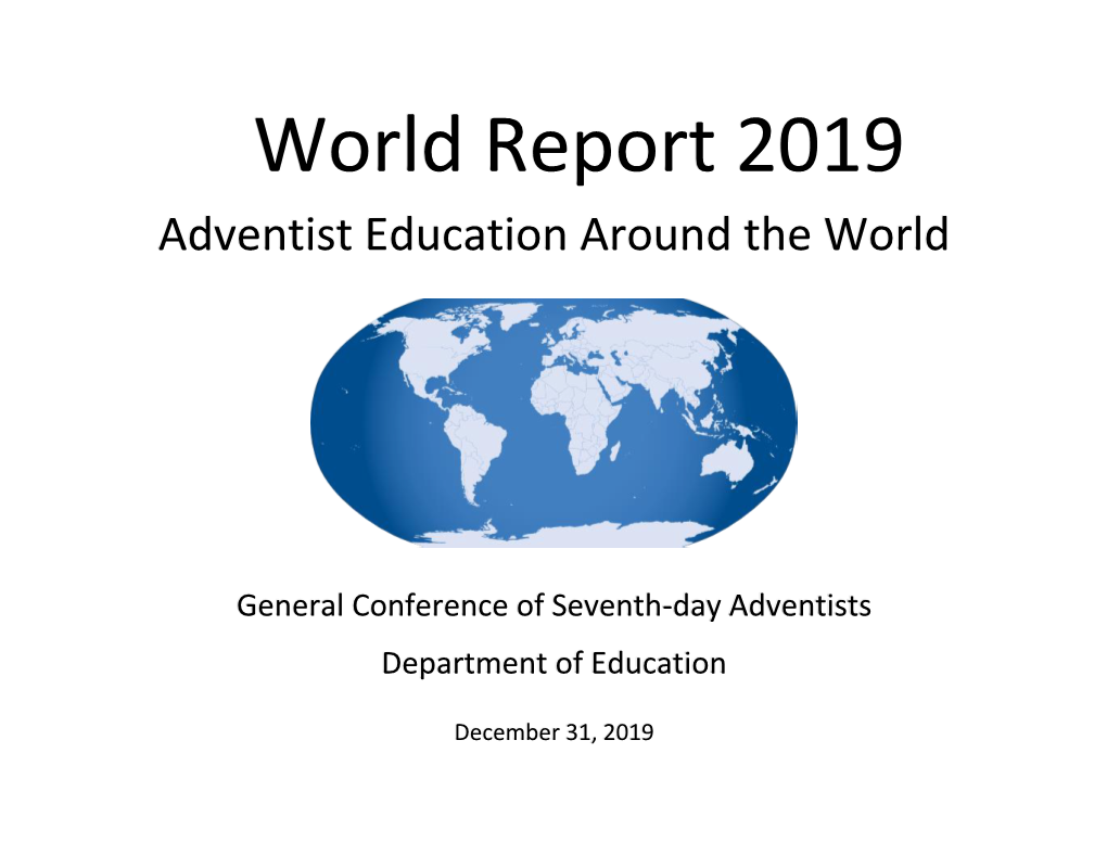 World Report 2019 Adventist Education Around the World